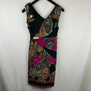 Anthropologie Yoana Baraschi silk paisley floral dress size S